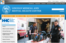 Lincoln Medical & Mental Health Center website home page