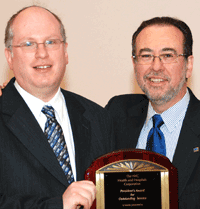 Dr. Arnold Saperstein and HHC President Alan D. Aviles