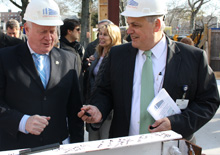 Photo of officials at Coney Island Hospital Steel Topping