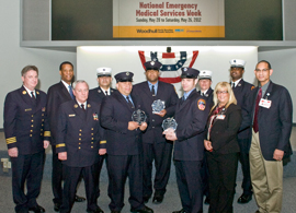 Woodhull honored EMS Paramedics and a Firefighters for their service and in honor of National EMS Week