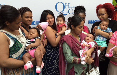 Mothers at Baby-Friendly Queens Hospital Center