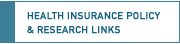 Health Insurance Policy & Research Links