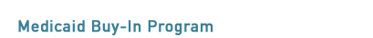Medicaid Buy-In Program