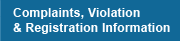 Complaints, Violations & Registration Information