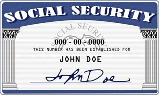 New or replacement social security number and card