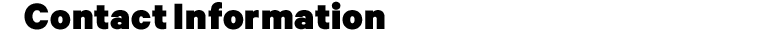 Contact Information