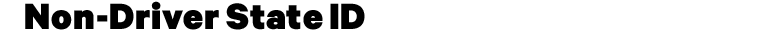Non-Driver State ID