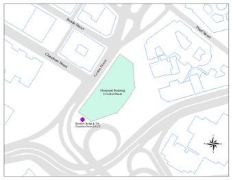 Map of 1 Centre Street