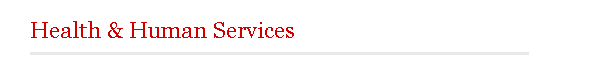 Health & Human Services