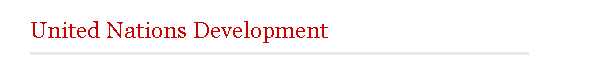 United Nations Development
