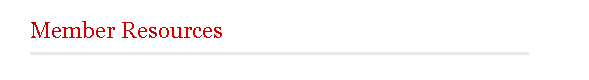 Member Resources