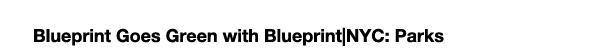 Blueprint|NYC Goes Green with Blueprint|NYC Parks