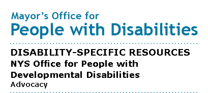 Mayor's Office for People with Disabilities - Advocacy