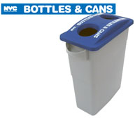 Bottles & Cans Recycling Container & Lid