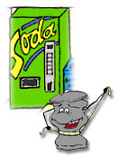 illustration: soda vending machine