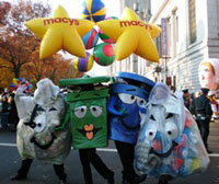Recycling Characters at Macy's Thanksgiving Day Parade