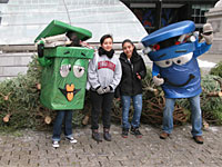 Recycling Characters at MulchFest at Bowling Green in Manhattan
