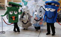 see NYC's recycling characters in person