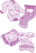 clothing and linen icons
