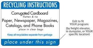 example of recycling instructions