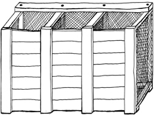 image: 3-bin compost system
