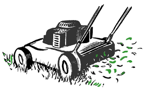 illustration: mulch mower