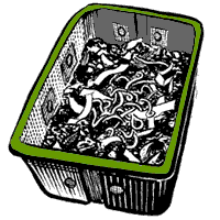 illustration: worm bin