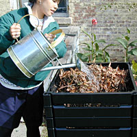 photo: adding water