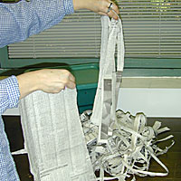 photo: Making the Bedding Material
