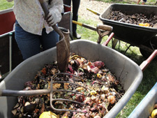 images: wheelbarrow of food scraps