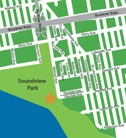 map of soundview park compost site