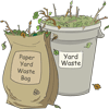 yard waste bag and container