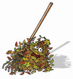 leaf pile image