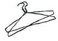 illustration: clothes hangers