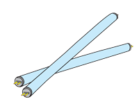 fluorescent tubes
