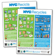 updated recycling checklist flyer