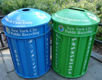click here for info on public space recycling in NYC
