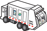 dual-bin Sanitation truck