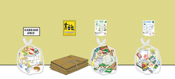 recycling storage area