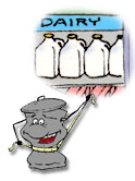 illustration: milk jugs