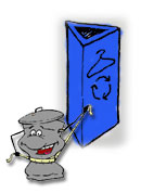 illustration: hanger recycling box