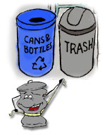 illustration: recycling bin