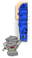 illustration: recycled containers