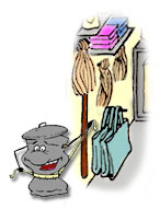 illustration: mop heads