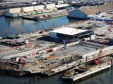image: An aerial view of the site from the southwest