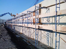 image: Construction of the storage building for processed & baled materials