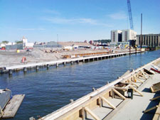 image: An alternate view of the dock's development