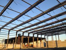 image: An alternate view of the processing building, as seen from inside