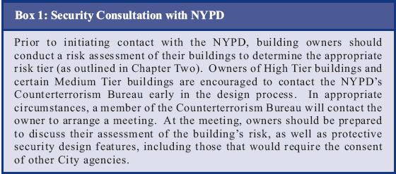 Box 1 Security Consultation with NYPD
