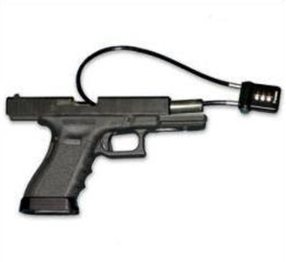 Example of a firearm safety locking device
